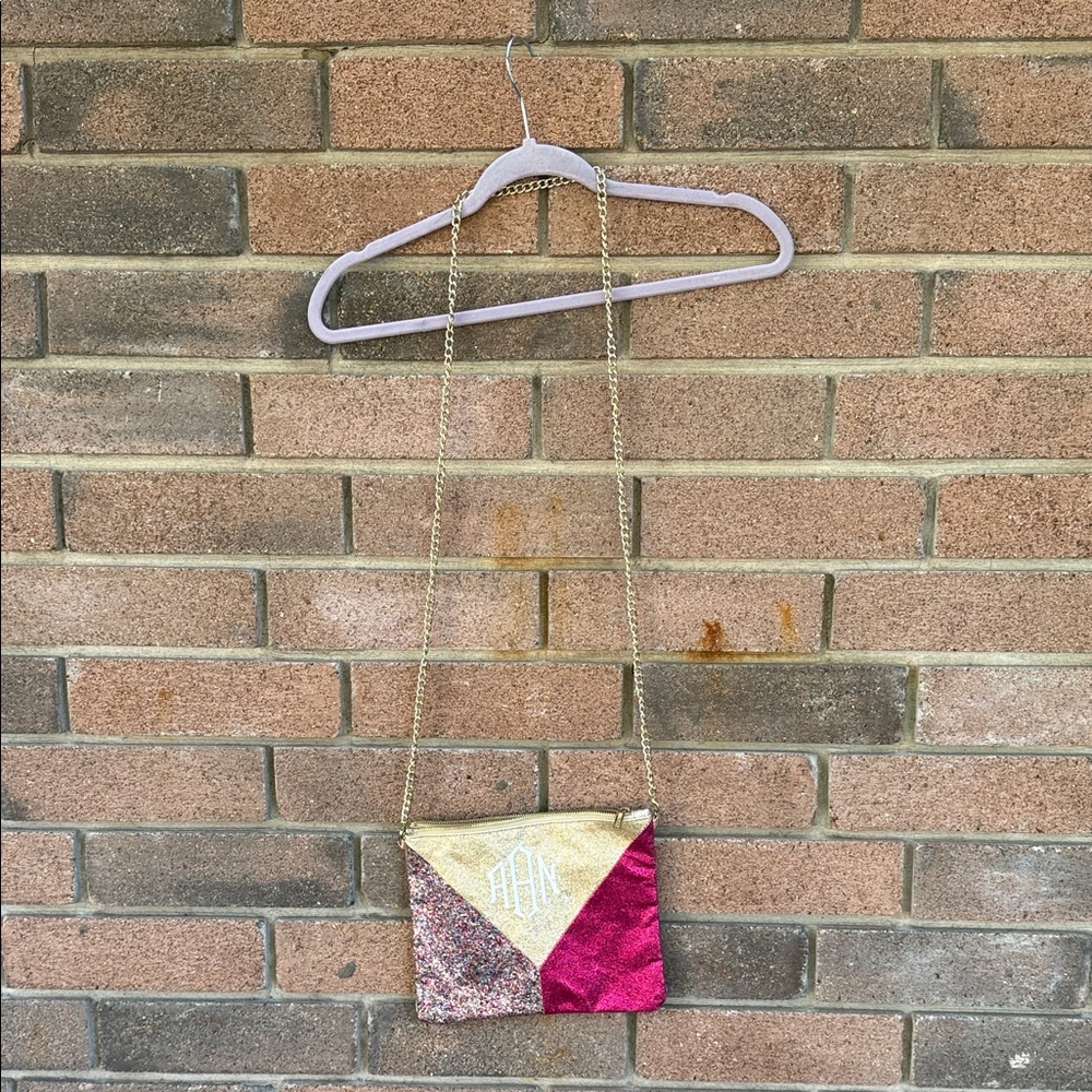 Multicolor Patchwork Women's Bag With Gold link Chain